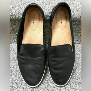 Birdies slip on Sneaker/ Loafer Black Leather 10M